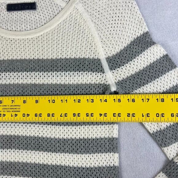 Velvet by Graham & Spencer Sweater Women's P (0-2) Gray White Striped - Picture 4 of 5